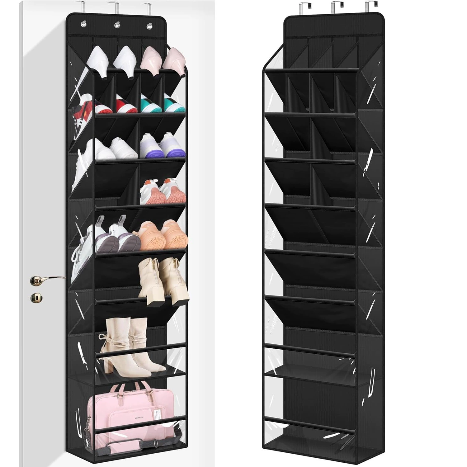 Over-door Shoe Rack Simple 4+4+4 — closet organizer wholesale pick on ClosetCraft