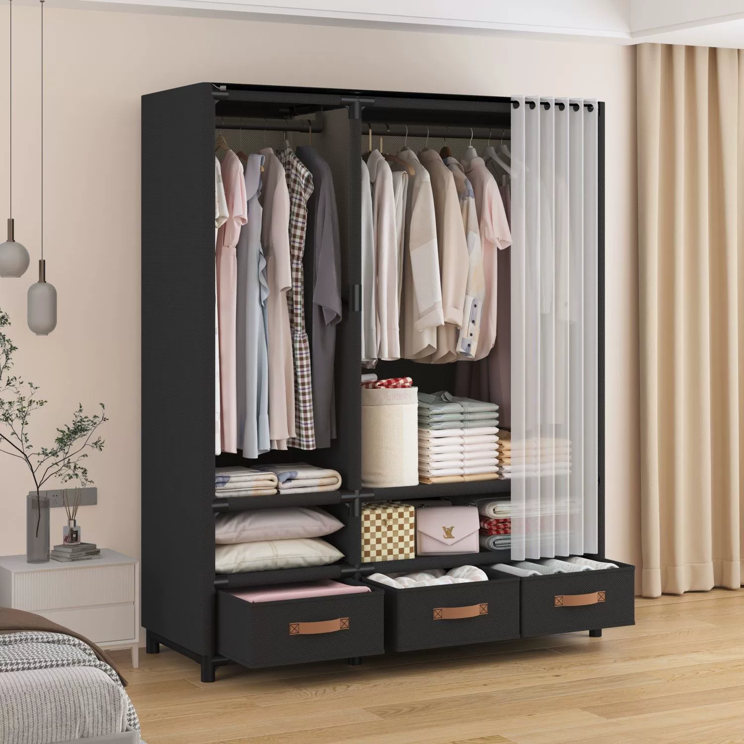 Wardrobe Closet Wardrobe Shelf Rack Renter-friendly Budget — closet organizer wholesale pick on ClosetCraft