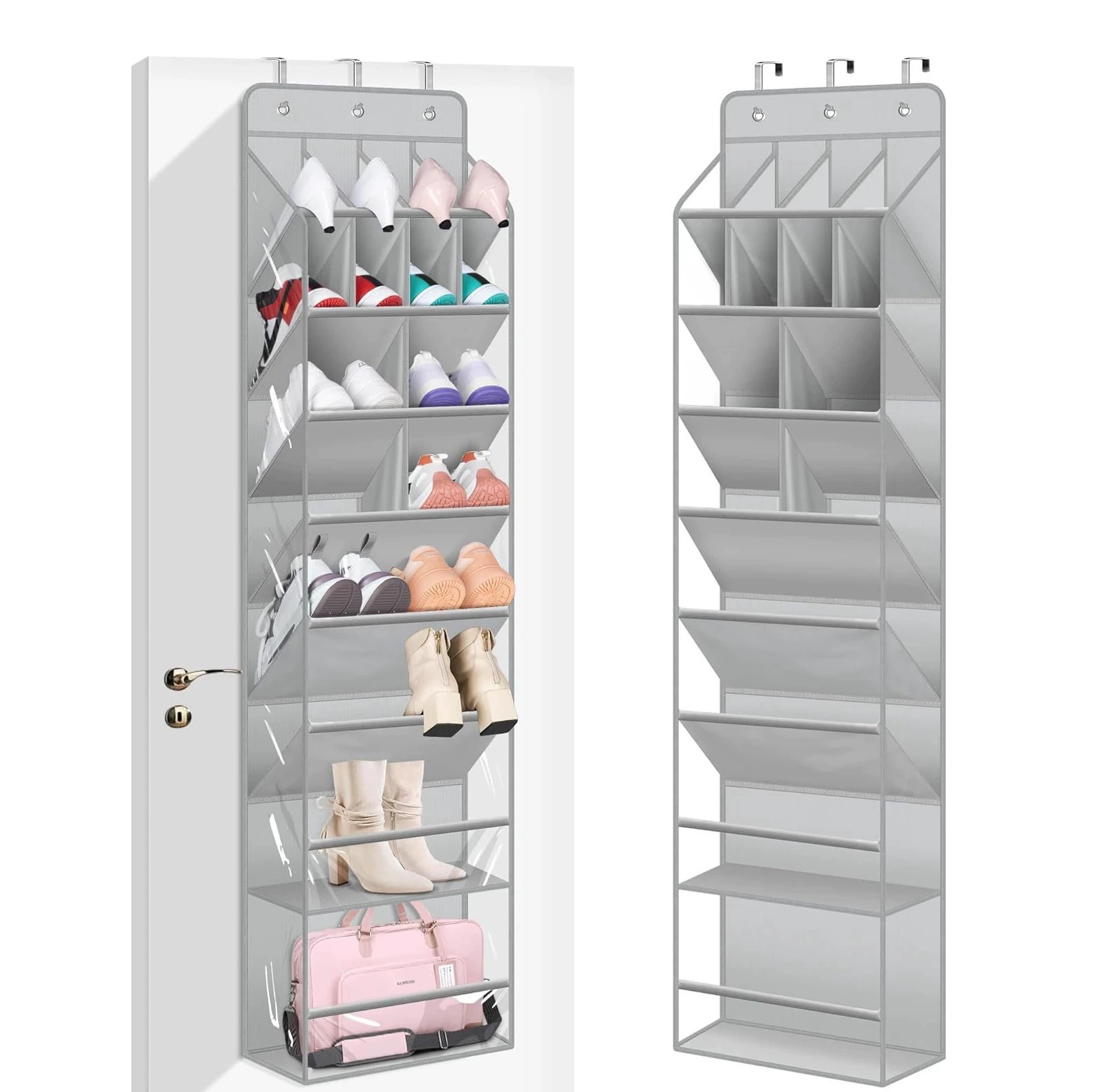 Over-door Shoe Rack Simple 4+4+4 — closet organizer wholesale pick on ClosetCraft