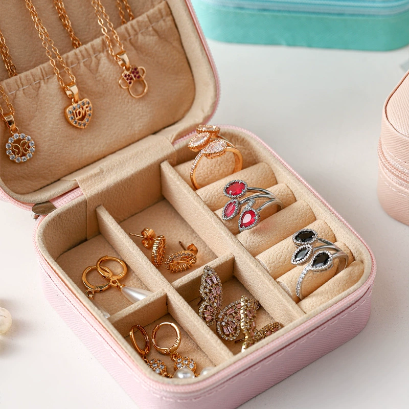 Storage Box Jewelry Box Portable Leather Jewelry — closet organizer wholesale pick on ClosetCraft