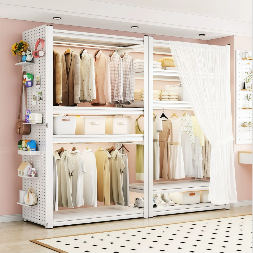 Wardrobe Shelf Rack Freestanding Hanger Steel — closet organizer wholesale pick on ClosetCraft